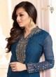 Drashti Dhami Blue Embroidered Festival Wear Straight Suits Nitya Vol 103 1301 Set By LT Fabrics  SC/004037