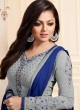 Drashti Dhami Grey Embroidered Festival Wear Straight Suits Nitya Vol 103 1310 Set By LT Fabrics  SC/004037