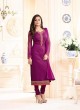 Drashti Dhami Purple Embroidered Festival Wear Straight Suits Nitya Vol 103 1305 Set By LT Fabrics  SC/004037