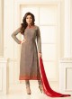 Drashti Dhami Beige Embroidered Party Wear Churidar Suits Nitya Vol 114 2405 By LT Fabrics  SC/009134