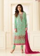 Drashti Dhami Sea Green Embroidered Party Wear Churidar Suits Nitya Vol 114 2404 By LT Fabrics SC/009133