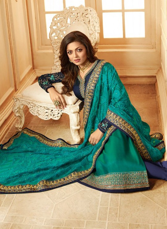 Drashti Dhami Green Embroidered Wedding Wear Churidar Suits Nitya Vol 123 2304 By LT Fabrics SC/012048