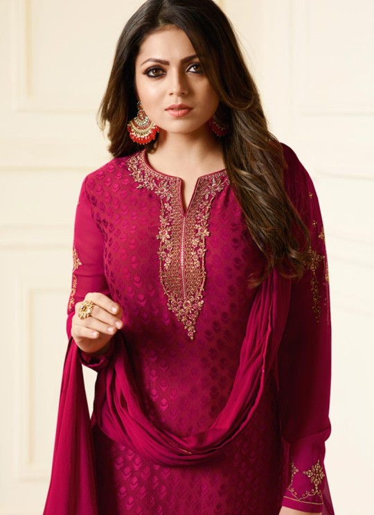 Drashti Dhami Magenta Embroidered Festival Wear Churidar Suits Nitya Vol 127 2703 Set By LT Fabrics SC/012777 Drashti Dhami Magenta Embroidered Festival Wear Churidar Suits Nitya Vol 127 2703 Set By LT Fabrics SC/012777