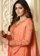 Drashti Dhami Peach Embroidered Festival Wear Churidar Suits Nitya Vol 127 2705 Set By LT Fabrics SC/012777