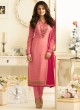 Drashti Dhami Pink Embroidered Festival Wear Churidar Suits Nitya Vol 127 2709 Set By LT Fabrics SC/012777