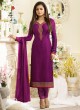 Drashti Dhami Purple Embroidered Festival Wear Churidar Suits Nitya Vol 127 2710 Set By LT Fabrics SC/012777