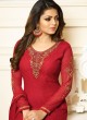Drashti Dhami Red Embroidered Festival Wear Churidar Suits Nitya Vol 127 2708 Set By LT Fabrics SC/012777