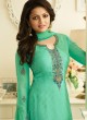 Drashti Dhami Sea Green Embroidered Festival Wear Churidar Suits Nitya Vol 127 2707 Set By LT Fabrics SC/012777