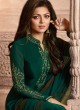 Drashti Dhami Green Embroidered Festival Wear Straight Suits Nitya Vol 129 2906 Set By LT Fabrics SC/013165