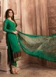 Drashti Dhami Green Embroidered Festival Wear Straight Suits Nitya Vol 129 2909 Set By LT Fabrics SC/013165