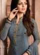 Drashti Dhami Grey Embroidered Festival Wear Straight Suits Nitya Vol 129 2902 Set By LT Fabrics SC/013165