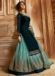 Drashti Dhami Blue Embroidered Wedding Wear Skirt Kameez Nitya Vol 130 3005 By LT Fabrics  SC/013513