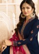 Drashti Dhami Blue Embroidered Wedding Wear Churidar Suits Nitya Vol 131 3101 Set By LT Fabrics SC/013575
