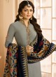 Drashti Dhami Grey Embroidered Wedding Wear Churidar Suits Nitya Vol 131 3102 By LT Fabrics SC/013567