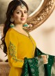 Drashti Dhami Yellow Embroidered Wedding Wear Churidar Suits Nitya Vol 131 3105 Set By LT Fabrics SC/013575