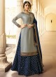 Satin Georgette Embroidered Ceremony Skirt Kameez In Grey Color Nitya Vol 133 3301 By LT Fabrics SC/015454