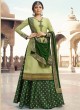 Satin Georgette Embroidered Ceremony Skirt Kameez In Green Color Nitya Vol 133 3304 By LT Fabrics SC/015457