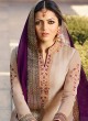 Satin Georgette Embroidered Ceremony Skirt Kameez In Beige Color Nitya Vol 133 3306 By LT Fabrics SC/015459 Satin Georgette Embroidered Ceremony Skirt Kameez In Beige Color Nitya Vol 133 3306 By LT Fabrics SC/015459