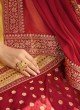 Yellow Satin Georgette Designer Skirt Kameez With Chiffon Dupatta Nitya Vol 133 3307 Set By LT Fabrics SC/014144