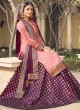 Satin Georgette Embroidered Ceremony Skirt Kameez In Pink Color Nitya Vol 133 3309 By LT Fabrics SC/015461