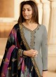 Grey Satin Georgette Embroidered Designer Churidar Suits With Dola Jacquard Dupatta Nitya Vol 134 3403 By LT Fabrics SC/015173 Grey Satin Georgette Embroidered Designer Churidar Suits With Dola Jacquard Dupatta Nitya Vol 134 3403 By LT Fabrics SC/015173