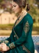 Bridesmaids Georgette Embroidered Garara Suits In Green Color Nitya Vol 136 3607 By LT Fabrics SC/015147 Bridesmaids Georgette Embroidered Garara Suits In Green Color Nitya Vol 136 3607 By LT Fabrics SC/015147