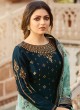 Dola Jacquard Designer Straight Cut Suits In Blue Color Nitya Vol 137 3702 By LT Fabrics SC/015272