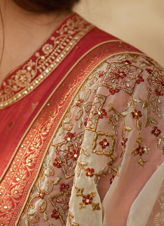 Dola Jacquard Party Wear Straight Cut Suits In Orange Color Nitya Vol 137 3707 By LT Fabrics SC/015272 Dola Jacquard Party Wear Straight Cut Suits In Orange Color Nitya Vol 137 3707 By LT Fabrics SC/015272