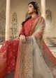 Dola Jacquard Party Wear Straight Cut Suits In Orange Color Nitya Vol 137 3707 By LT Fabrics SC/015272 Dola Jacquard Party Wear Straight Cut Suits In Orange Color Nitya Vol 137 3707 By LT Fabrics SC/015272