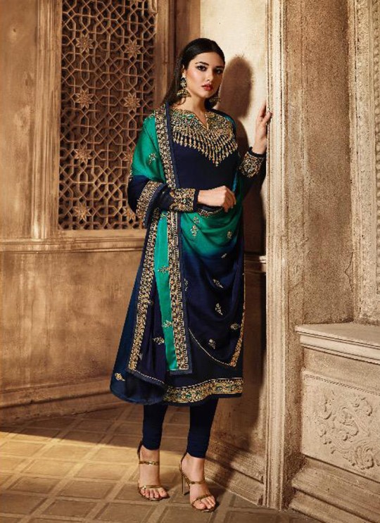 Royal Blue Georgette Traditional Wear Skirt Kameez Nitya Vol 139 3903 Set By LT Fabrics SC/015234 Royal Blue Georgette Traditional Wear Skirt Kameez Nitya Vol 139 3903 Set By LT Fabrics SC/015234