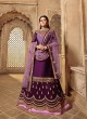 Purple Satin Georgette Ethnic Wear Skirt Kameez Nitya Vol 139 3904 Set By LT Fabrics SC/015234