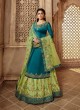 Teal Blue Satin Georgette Contemporary Skirt Kameez Nitya Vol 139 3905 Set By LT Fabrics SC/015234