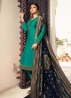 Satin Georgette Teal Green Ethnic Wear Churidar Suits With Jacquard Dupatta Nitya Vol 140 4005 By LT Fabrics SC/015391