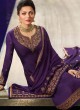 Designer Satin Georgette Straight Cut Suits In Purple Color Nitya Vol 141 4101 By LT Fabrics SC/015320 Designer Satin Georgette Straight Cut Suits In Purple Color Nitya Vol 141 4101 By LT Fabrics SC/015320
