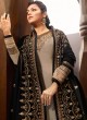 Party Wear Satin Georgette Straight Cut Suits In Grey Color Nitya Vol 141 4102 By LT Fabrics SC/015320 Party Wear Satin Georgette Straight Cut Suits In Grey Color Nitya Vol 141 4102 By LT Fabrics SC/015320