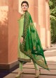 Contemporary Satin Georgette Straight Cut Suits In Green Color Nitya Vol 141 4109 By LT Fabrics SC/015320 Contemporary Satin Georgette Straight Cut Suits In Green Color Nitya Vol 141 4109 By LT Fabrics SC/015320