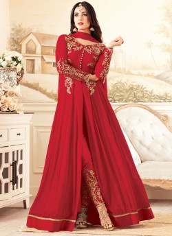 Red Georgette MASKEEN ADDICTION-13 27002 Floor Length Anarkali By Maisha SC/011893