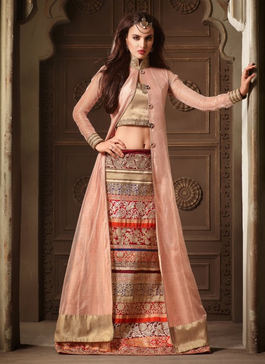 Pink Silk, Net Aster 3404 Lehenga Style Suit By Maisha SC/000335