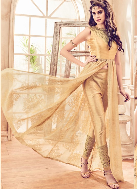 Gold Net Jacquard Mannat 4102 Pakistani Suit By Maisha SC/003126