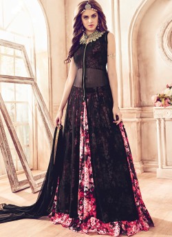 Black Georgette Mannat 4106 Pakistani Suit By Maisha SC/003130