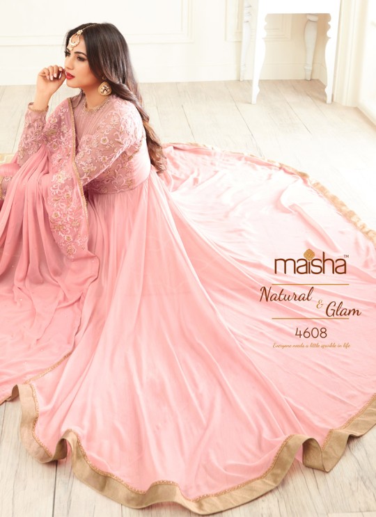 Pink Georgette Sonal Chauhan 4608 Pakistani Suit By Maisha SC/005338 Pink Georgette Sonal Chauhan 4608 Pakistani Suit By Maisha SC/005338