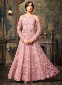 Lavender Net Jawariya 5106 Gown Style Anarkali By Maisha SC/006124