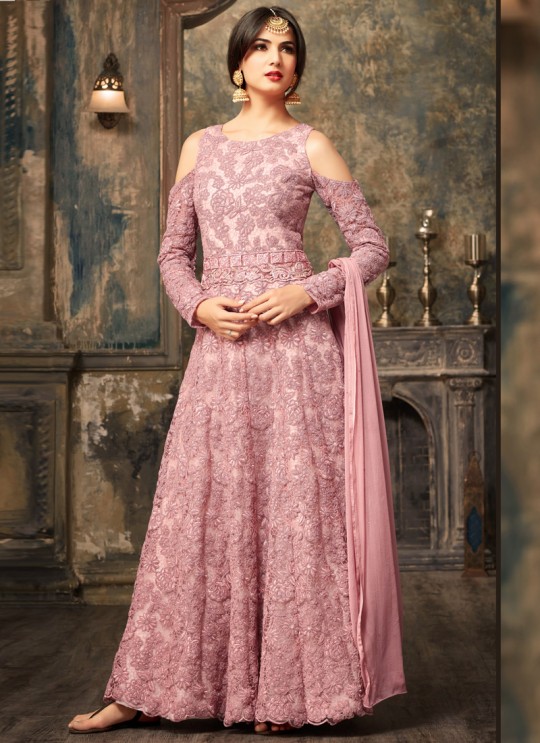 Lavender Net Jawariya 5106 Gown Style Anarkali By Maisha SC/006124
