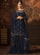 Blue Net Aziza 5805 Sharara Suit By Maisha SC/011125