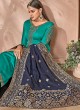 Teal Green Satin Georgette Maskeen Silk Vol 2 6503 By Maisha Palazzo Suit SC/013001