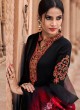 Black Satin Georgette Maskeen Silk Vol 3 6603 By Maisha Palazzo Suit SC/013428