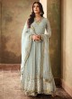 Grey Georgette  Wedding Wear Palazzo Suit Aafreen 6703 By Maisha SC/013822