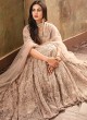 Cream Net  Wedding Wear Gown Style Anarkali Aafreen 6705 By Maisha SC/013824