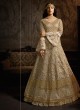 Beige Net Floor Length Anarkali Suit For Wedding Ceremony Aafreen Vol 3 7601 By Maisha SC/016621