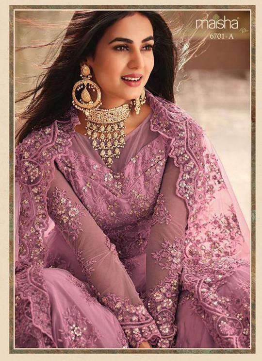 Lavender Net Wedding Wear Floor Length Anarkali Aafreen 6701A Color By Maisha SC/014395 Lavender Net Wedding Wear Floor Length Anarkali Aafreen 6701A Color By Maisha SC/014395